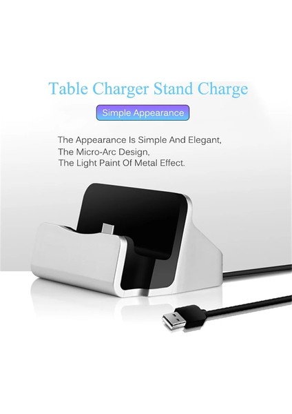 Mikro USB Siyah Ayaklı Veri Şarj Cihazı Dock Standı Istasyonu Şarj Için iPhone 13 12 11 8 7 Xr Xs Samsung Xiaomi Poco Masaüstü Yerleştirme Şarj Cihazı (Yurt Dışından) fırsatları