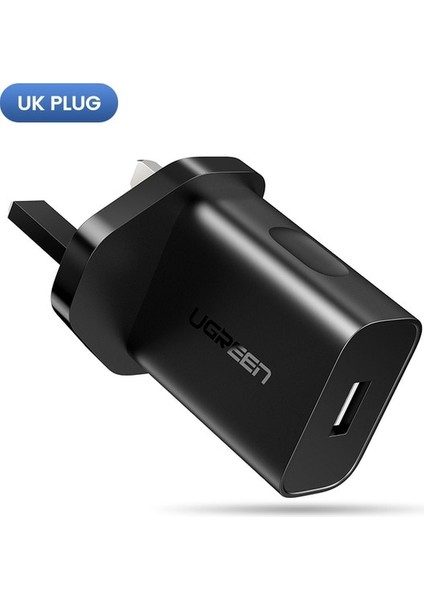 Ingiltere Tak Ugreen Hızlı Şarj 3.0 Qc 18W Abd Ingıltere USB Şarj Cihazı Qc3.0 Hızlı Şarj Samsung S10 Xiaomi iPhone Huawei Cep Telefonu Şarj Cihazı (Yurt Dışından)