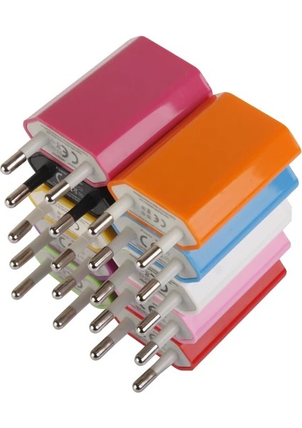Pembe 1 Adet Mikro USB Ab Tak Ac 5 V 1A Duvar Şarj Cihazı Evrensel Taşınabilir Seyahat Güç Adaptörü Samsung Huawei iPhone Xiaomi Htc 10 Renkler (Yurt Dışından) fırsatları