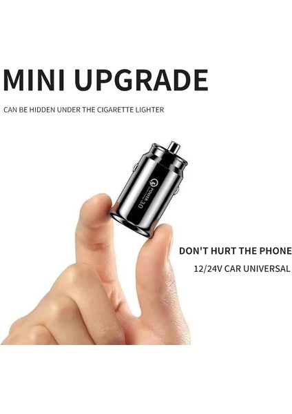 Siyah 3A Mini USB Araç Şarj Cihazı Cep Telefonu Tablet Gps Hızlı Şarj Cihazı iPhone Samsung Xiaomi Huawei Lg Oneplus Vıvo Arabada Adaptör (Yurt Dışından) modelleri