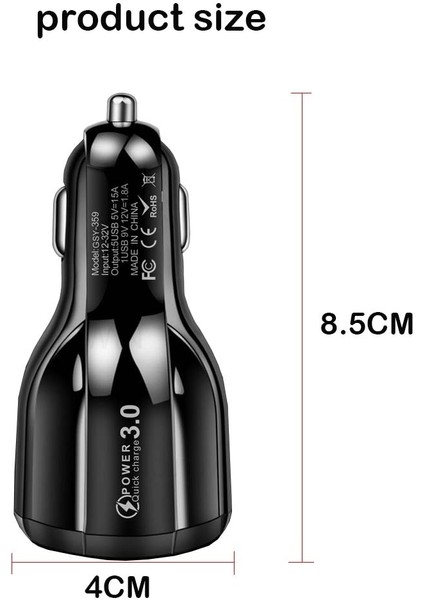 E8-1 USB Şarj Aleti Qc3.0 5usb Araba Şarjı Araba Şarjı Cep Telefonu Araba Şarjı Telefon Aksesuarları Şarj Istasyonu Güç Bankası (Yurt Dışından) modelleri