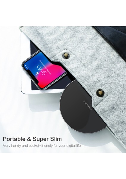 Metal 30W 30W Hızlı Kablosuz Şarj Cihazı Samsung Galaxy S9/S20 S8 Not 9 iPhone 12 11 Xs Max Xr x 8 Huawei P30 Pro Için USB Qi Şarj Pedi (Yurt Dışından) modelleri
