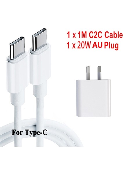 Au Tak Ekleme C2C Pd Hızlı Şarj Cihazı 20W iPhone 13 12 Tak Telefon Hızlı Şarj USB C Tip-C Qc 3.0 Samsung S22 S21 S20 C2C Kablo Güç Adaptörü (Yurt Dışından)