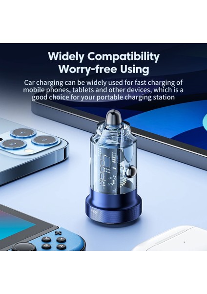 45W 1c 1A Siyah Toocki 45W USB Araç Şarj Cihazı C Tipi Hızlı Şarj Otomatik Cep Telefonu Şarj Adaptörü iphone Samsung Huawei Pd Afc Scp Qc 3.0 (Yurt Dışından) fırsatları