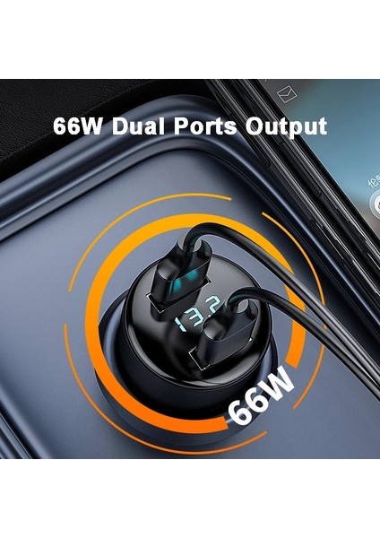 Siyah 2m Kablo Ekle 66W Supercharge Araç Şarj Cihazı + 40W / 22.5W Scp Huaweı Mate 40 30 20X 10 P40 Pro + P30 P20 Nova 8 7i 6 Honor Için Hızlı Araç Şarjı (Yurt Dışından) fırsatları