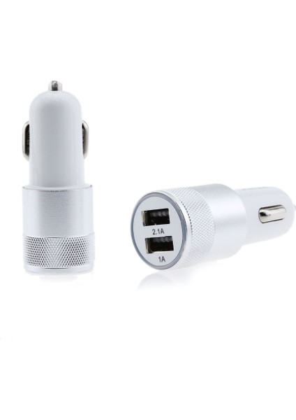 Au Çift USB Araç Şarj Cihazı 2.4A Çıkış Hızlı Şarj Cihazı Cep Telefonu Seyahat Adaptörü Puro Çakmağı Dc 12-24V Metal Araba Şarjı (Yurt Dışından) fırsatları