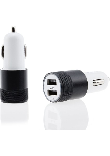 Au Çift USB Araç Şarj Cihazı 2.4A Çıkış Hızlı Şarj Cihazı Cep Telefonu Seyahat Adaptörü Puro Çakmağı Dc 12-24V Metal Araba Şarjı (Yurt Dışından) indirimleri