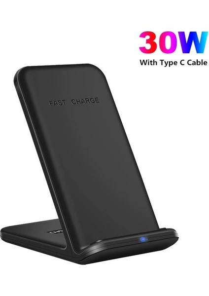 30W Standı 30W Kablosuz Şarj Standı iPhone 14 13 12 11 Pro Max Xs Xr x 8 Samsung S23 Xiaomi Hızlı Şarj Standı Istasyonu Telefon Tutucu (Yurt Dışından)