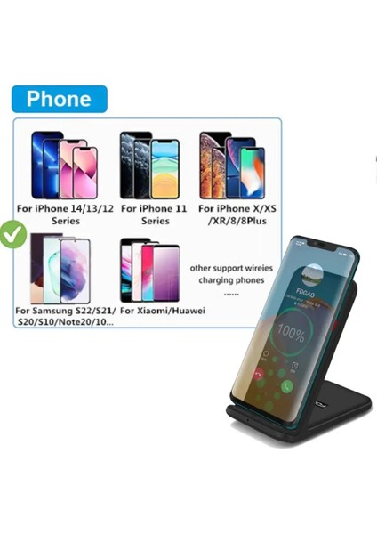 30W Standı 30W Kablosuz Şarj Standı iPhone 14 13 12 11 Pro Max Xs Xr x 8 Samsung S23 Xiaomi Hızlı Şarj Standı Istasyonu Telefon Tutucu (Yurt Dışından) indirimleri