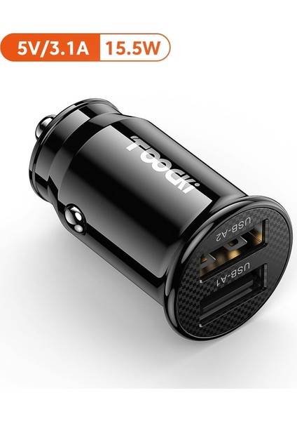 Çift USB 15.5W Toocki 45W USB C Araç Şarj Cihazı Hızlı Şarj Qc3.0 Pd Araç Telefonu Şarj Adaptörü iphone Samsung Huawei Xiaomi (Yurt Dışından)