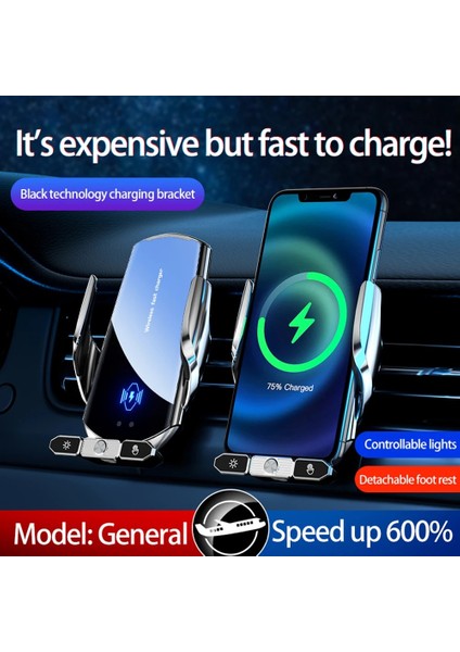 Kablo ile Silve 100W Kablosuz Şarj Cihazı Oto Araba Manyetik Hava Firar Telefon Tutucu iPhone 14 13 12 Samsung S20 Indüksiyon Hızlı Şarj Istasyonu (Yurt Dışından) fırsatları