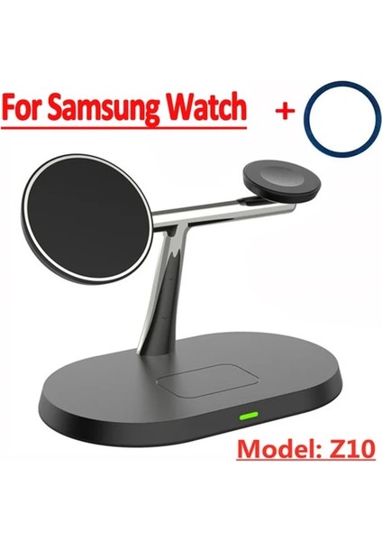Samsung Kullanıcıları Için 100W 3'ü 1 Arada Manyetik Kablosuz Şarj Standı Samsung S22 S21 Ultra S20 iPhone Apple Galaxy Izle Hızlı Şarj Istasyonu Istasyonu (Yurt Dışından)