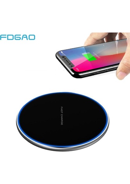 Beyaz Fdgao Kablosuz Şarj Cihazı 15W Hızlı Kablosuz Şarj Pedi iPhone 12 Mini 11 Pro 8 x Xs Max Xr Xiaomi Mi 11 Samsung S21 S20 (Yurt Dışından) fiyatları