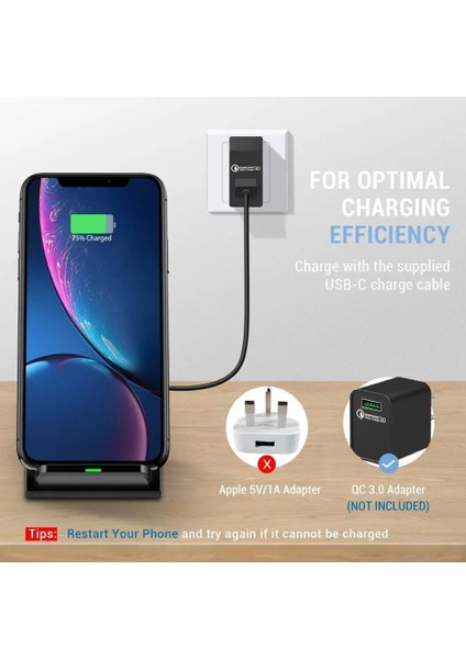 10W Max Fdgao 30W Kablosuz Şarj Standı iPhone 12 11 Xs Xr x 8 Samsung S10 S20 Için Kablosuz Hızlı Şarj Istasyonu Telefon Şarj Cihazı (Yurt Dışından) fiyatları