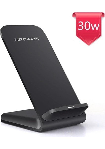 30W Tip C Fdgao 30W Indüksiyon Kablosuz Şarj Cihazı iPhone 14 13 12 11 Pro 8 Artı Xs Max Xr Hızlı Şarj Standı Dock Samsung S21 S20 (Yurt Dışından)