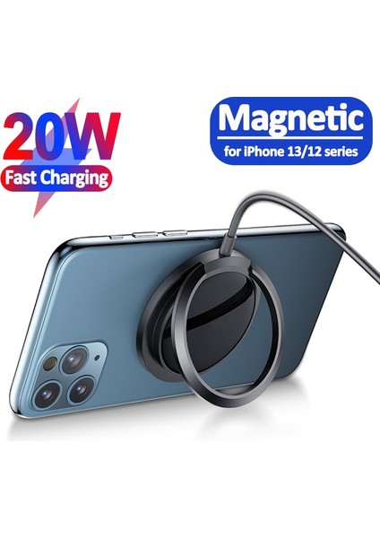 20W Manyetik Hızlı Kablosuz Şarj Cihazı USB C Tipi Şarj Standı iPhone 13 12 Pro Max Cep Telefonu Manyetik Şarj Istasyonu (Yurt Dışından) fiyatları