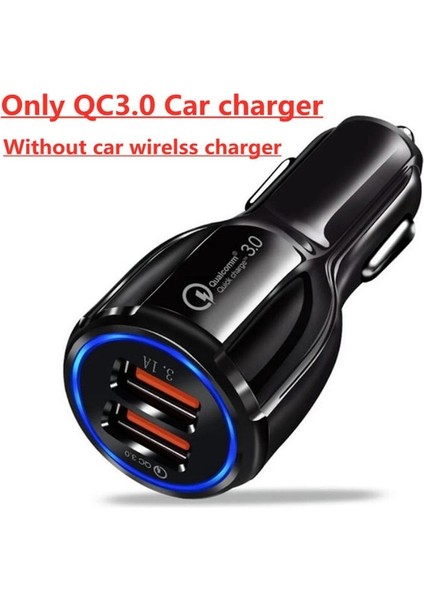 Qc3.0 Araç Şarj Cihazı Otomatik 30W Araç Kablosuz Şarj Cihazı iPhone 14 13 12 11 Pro Max Samsung Xiaomi Hızlı Şarj Istasyonu Araç Telefonu Tutucu Standı (Yurt Dışından)