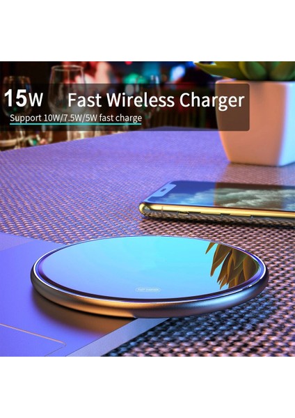 10W Siyah Fdgao Kablosuz Şarj Pad 15W Hızlı Şarj Samsung S22 S21 Not 20 10 iPhone 14 13 12 11 Pro Xs Max x 8 USB C Hızlı Şarj (Yurt Dışından) indirimleri
