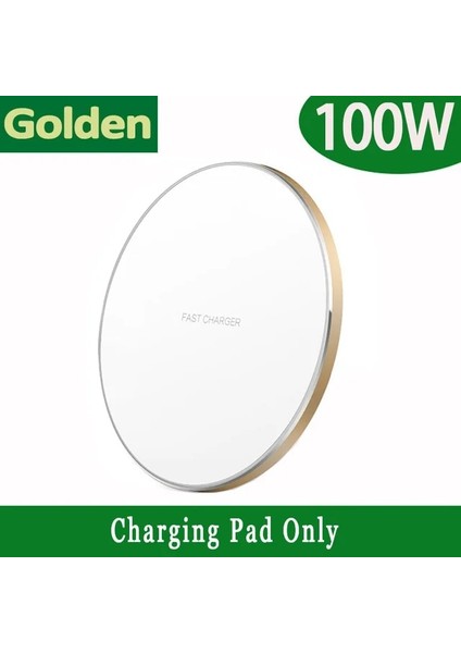 Altın 100W Kablosuz Şarj Aleti Pedi iPhone 14 13 12 11 Pro Max x Xs Samsung Galaxy Note Xiaomi Telefon Hızlı Şarj Istasyonu Şarj Cihazları (Yurt Dışından)