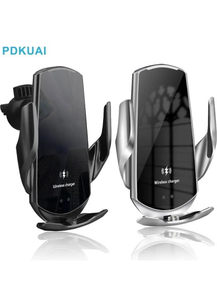 Siyah Manyetik 30W Araba Kablosuz Şarj Cihazı Kızılötesi Indüksiyon Hızlı Şarj Standı Istasyonu iPhone 14 13 12 11 Pro Max Xr Xs x 8 Artı (Yurt Dışından) fiyatları