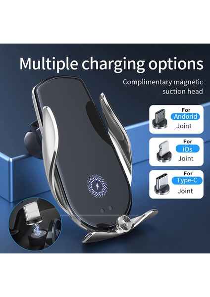 Beyaz Araç Şarj Cihazı 15W Araç Kablosuz Şarj Cihazı iPhone 13 12 11 Xs Xr x 8 Samsung S22 S21 Manyetik USB Kızılötesi Sensör Telefon Tutucu Montaj Şarj Aletleri (Yurt Dışından) indirimleri