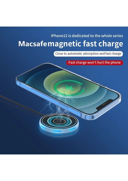 Beyaz 30W Manyetik Kablosuz Şarj Cihazı Macsafe IPhone 13 12 Pro Max Mini 13PROMAX Indüksiyon Pd Hızlı Telefon Kablosuz Şarj Pedi (Yurt Dışından) modelleri