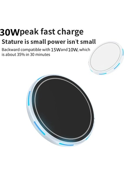 Beyaz 30W Manyetik Kablosuz Şarj Cihazı Macsafe IPhone 13 12 Pro Max Mini 13PROMAX Indüksiyon Pd Hızlı Telefon Kablosuz Şarj Pedi (Yurt Dışından) fırsatları