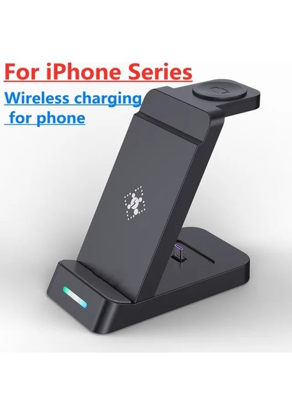 iphone Için Kablosuz 100W 3'ü 1 Arada Kablosuz Şarj Standı Hızlı Şarj Dock Istasyonu iPhone 14 13 12 11 Samsung S22 S21 Galaxy Apple Watch 8 7 6 (Yurt Dışından)