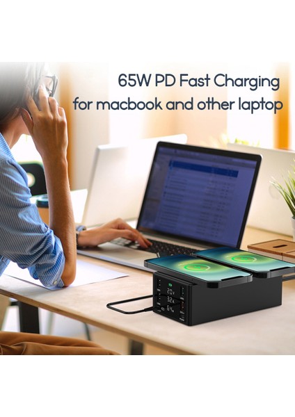 Ab Tak Beyaz 150W USB Tip C Pd Hızlı Şarj Istasyonu Qi Kablosuz Şarj Cihazı Hızlı Şarj 4.0 3.0 iPhone 12 MacBook Dizüstü Bilgisayar Için USB Telefon Şarj Cihazı (Yurt Dışından) fiyatları