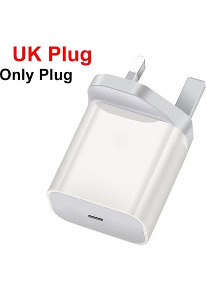Ingiltere Tak 20 W Pd USB C Şarj Cihazı iPhone 13 12 Qc4.0 Qc3.0 Hızlı Şarj Tipi C - C Kablo Telefon Hızlı Şarj Adaptörü Için Samsung S22 S21 (Yurt Dışından)