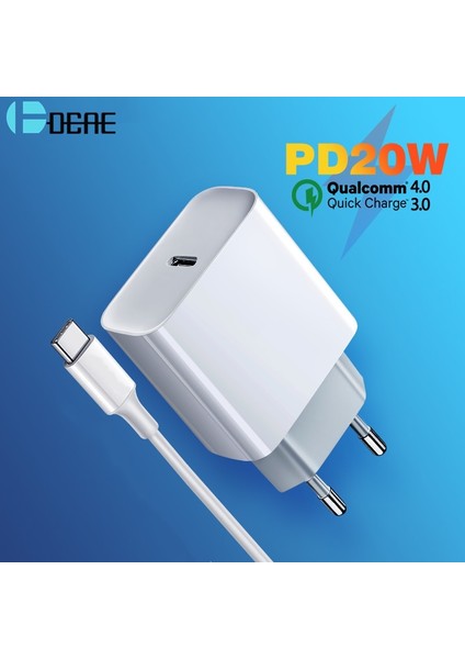 Ingiltere Tak 20 W Pd USB C Şarj Cihazı iPhone 13 12 Qc4.0 Qc3.0 Hızlı Şarj Tipi C - C Kablo Telefon Hızlı Şarj Adaptörü Için Samsung S22 S21 (Yurt Dışından) indirimleri
