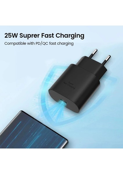 1m C-C Beyaz 25W Pd Şarj Cihazı USB Tip C Cargador Samsung Galaxy S22 S21 S20 Not 20 A71 A80 S8 S7 S10 Hızlı Şarj Güç Adaptörü Chargeur (Yurt Dışından) indirimleri