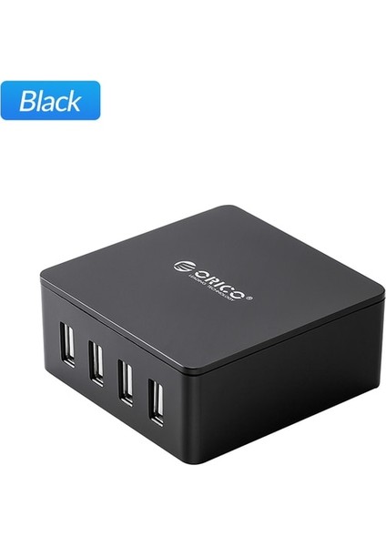 Ab Tak Dha 4u Siyah Orıco Masaüstü USB Şarj Cihazı Serisi iPhone Samsung Xiaomi Huawei Için Çok Bağlantı Noktalı USB Şarj Istasyonu Ev Ofis Masası Şarj Istasyonu (Yurt Dışından)