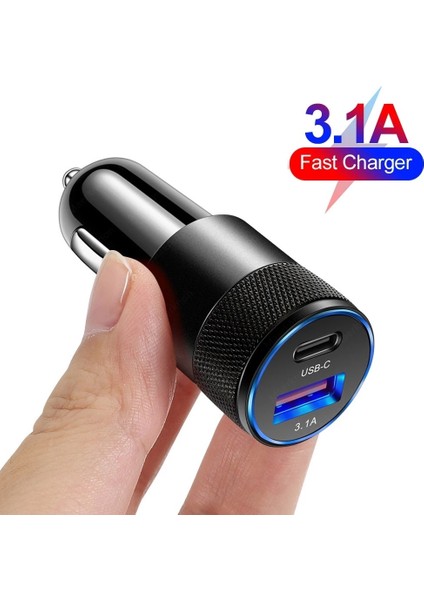 Altın 15W Qc Pd 4.0 3.0 Hızlı Şarj Araç Şarj Cihazı IPhone 12 11 Pro Max Mini Xiaomi Huawei Samsung S10 9 Hızlı Şarj Tipi C USB (Yurt Dışından) indirimleri