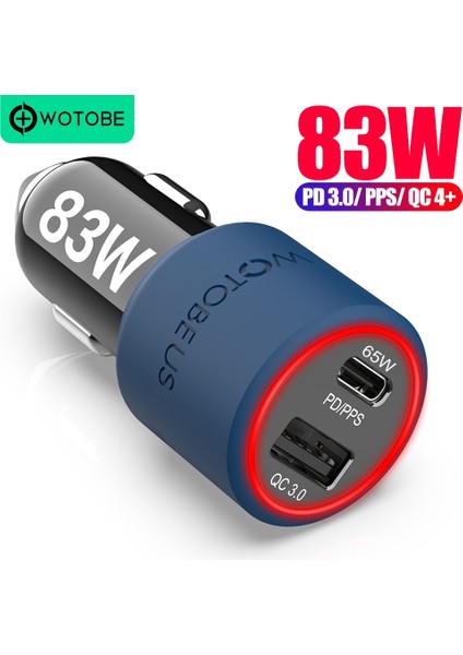 Siyah 83W ve 60W Kablo 83W Hızlı Araç Şarj Cihazı, 1port USB C Pps/pd 65W/45W/30W/20W,1PORT Qc3.0 P30/20 Tip C Dizüstü Tablet iPhone 13/12 S20/NOT 10/20 (Yurt Dışından) fiyatları
