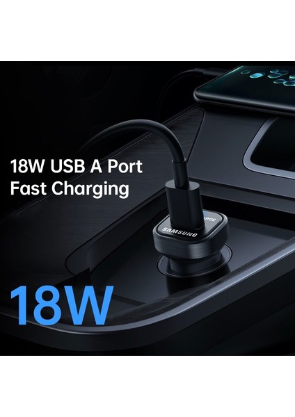15W Kablolu Samsung Orijinal 18W 15W USB A Araç Şarj Cihazı Tip C Hızlı Şarj Carregador Samsung Galaxy S22 Not 20 Ultra S21 S9 A51 A60 (Yurt Dışından) modelleri