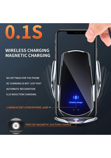 Siyah Kablosuz Şarj Araba Cep Telefonu Tutucu Braketi 15 W Manyetik Destek Otomatik Telefon Klip Iphone 12 Için Standı Aksesuarları (Yurt Dışından) modelleri