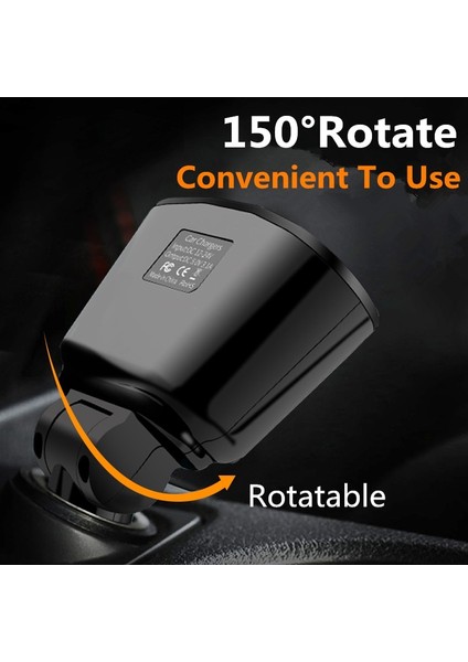 Siyah Vıkefon USB Araç Şarj Cihazı 3.1A Araç Çakmak Soket Splitter Fiş LED Araç Şarj Adaptörü 90 W Algılama Telefon Mp3 Dvr (Yurt Dışından) fiyatları