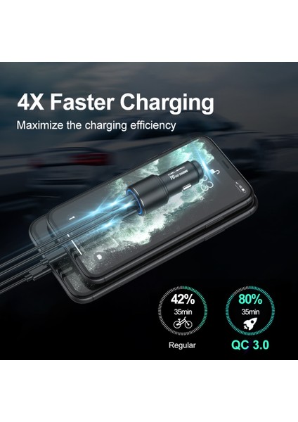 USB A'dan C'ye 1 M 36 W Pd 3.0 Araç Şarj Cihazı Samsung S20 Not 20 Ultra S21 Artı USB Tip C Hızlı Araç Telefonu Şarj Cihazı IPhone 12 Pro Max Için Araç Şarj Cihazı (Yurt Dışından) fırsatları