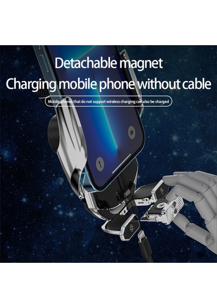 Kablo ile Silve 100W Kablosuz Şarj Cihazı Oto Araba Manyetik Hava Firar Telefon Tutucu iPhone 14 13 12 Samsung S20 Indüksiyon Hızlı Şarj Istasyonu (Yurt Dışından) fırsatları