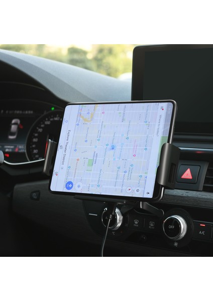 Airvent Sürümü 30W Araç Kablosuz Şarj Cihazı Katlanır Ekran Çift Bobin Qi Hızlı Telefon Tutucu Montaj Şarj Istasyonu Samsung Galaxy Fold 4 3 2 IPhone (Yurt Dışından) indirimleri