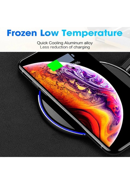 Siyah Fdgao 15W Hızlı Kablosuz Şarj Cihazı iPhone 14 13 12 11 Pro 8 x Xr Xs Hızlı Şarj Pedi Samsung S21 S20 S10 Xiaomi Mi 10 9 (Yurt Dışından) fiyatları