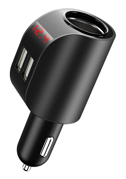 Balck Color Floveme 3.1A USB Araç Şarj Cihazı Cep Telefonu Araç Chargeur Şarj Cihazı USB Hızlı Hızlı Şarj Araç Şarj Cihazı 12V iPhone Samsung Xiaomi Için (Yurt Dışından)
