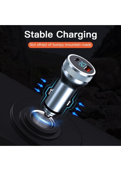 Tip 2 36W USB Tip C Araç Şarj Cihazı Qc 3.0 Hızlı Şarj Pd Adaptörü iPhone 13 Pro Max Xiaomi Mi 11 Samsung Cep Telefonu Arabada Şarj Cihazı (Yurt Dışından) fırsatları