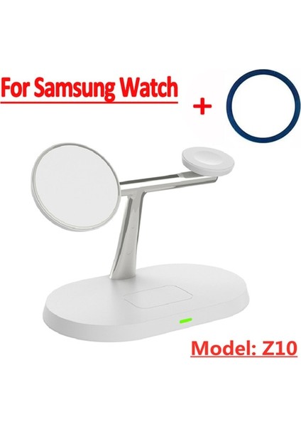 Samsung Kullanıcıları Için 100W 3 In 1 Manyetik Kablosuz Şarj Standı iPhone Samsung S22 S21 Ultra Galaxy Izle 5 Aktif 2 Hızlı Şarj Istasyonu (Yurt Dışından)