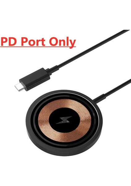 Pd Bağlantı Noktası Yalnızca 100W Manyetik Kablosuz Şarj Pad Standı Macsafe iPhone 14 13 12 Pro Max Indüksiyon Hızlı Şarj Istasyonu Istasyonu Şarj Cihazları (Yurt Dışından)