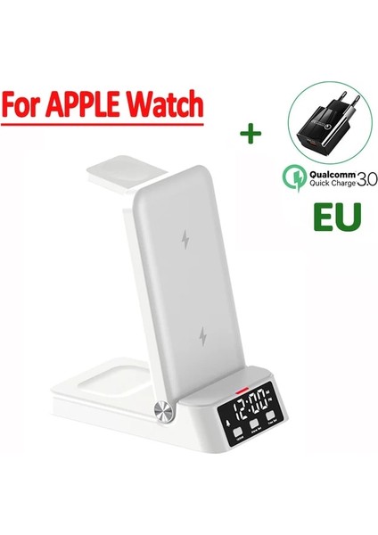 Iphone Için Ab 100W 4'ü 1 Arada Kablosuz Şarj Cihazı iPhone 14 13 12 11 Için Katlanabilir Stand Samsung Galaxy Apple Watch 7/6 Hızlı Şarj Istasyonu Istasyonu (Yurt Dışından)
