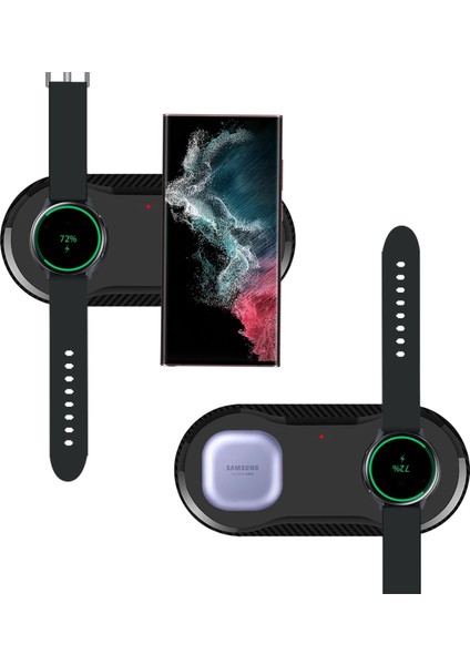 2'si 1 Arada Şarj Cihazı 25W 3'ü 1 Arada Kablosuz Şarj Standı Samsung Galaxy Z Flip 4 Kat 4 S22 Not 20 Ultra Galaxy Izle 5 4 3 Aktif 2 Hızlı Şarj Cihazları (Yurt Dışından) fırsatları