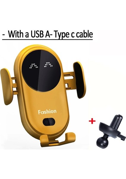 iPhone Için Standart 30W Kablosuz Araç Şarj Cihazı Telefon Tutucu Kablosuz Şarj Araç Indüksiyon Şarj Cihazı iPhone 12 Se 11 8 Samsung S20 Için Montaj (Yurt Dışından)