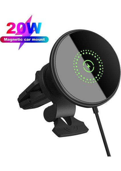 20W Yenı 30W Manyetik Araç Kablosuz Şarj Cihazı Telefon Tutucu iPhone 14 13 12 Mini Pro Max Hava Firar Dağı Hızlı Şarj Standı Istasyonu (Yurt Dışından)